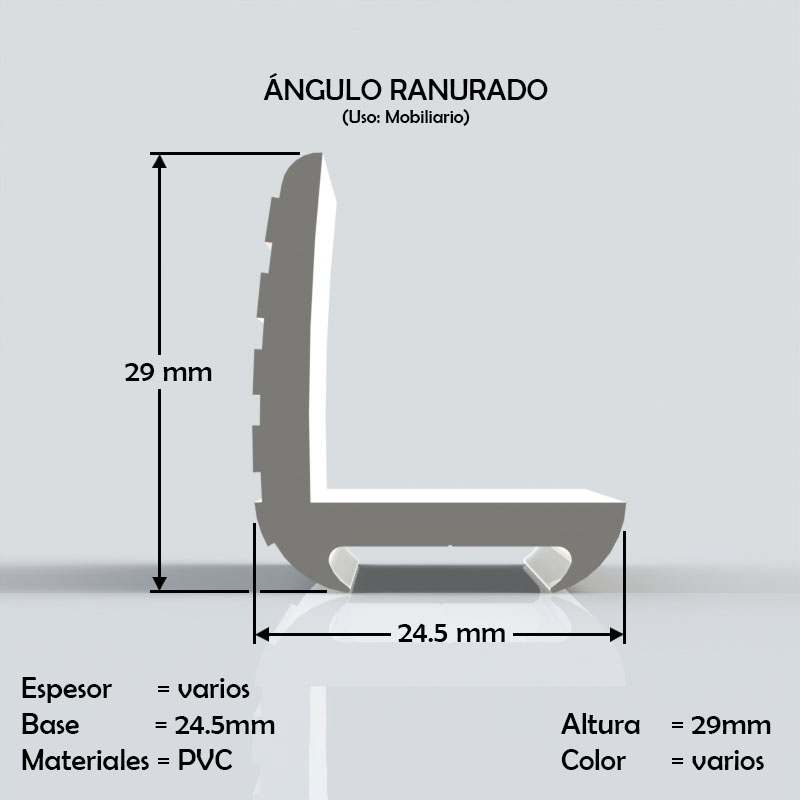 angulo de pvc