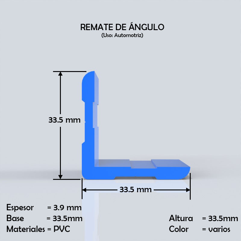 angulo de pvc