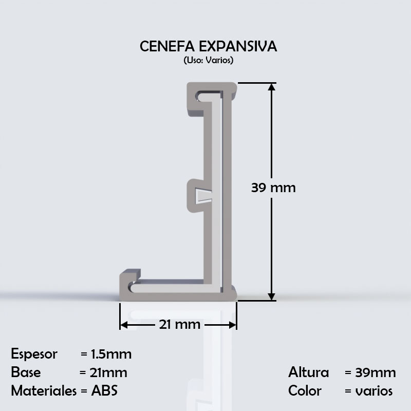 perfil de pvc