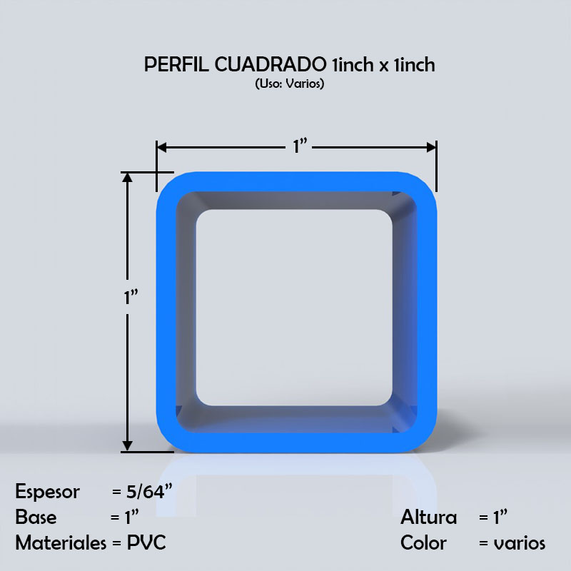 perfiles de plastico