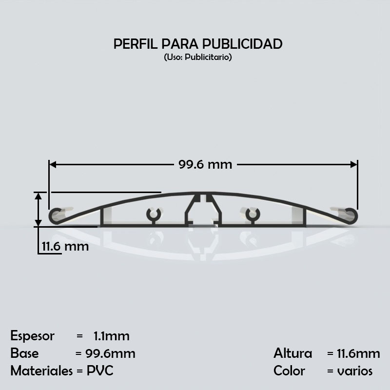 perfil pvc